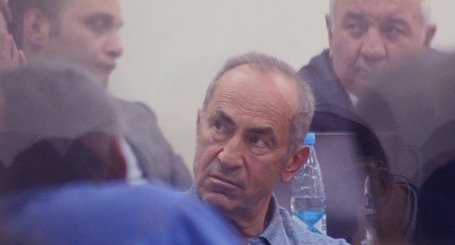 Роберт Кочарян в зале суда. Фото Тиграна Петросяна для "Кавказского узла"