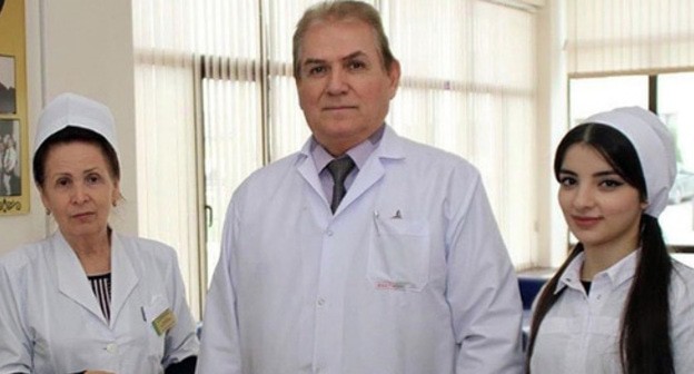 Сотрудники онкодиспансера в Грозном. Фото: пресс-служба онкодиспансера http://www.onkochr.ru/o-dispansere