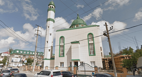 Мечеть на улице Агасиева в Махачкале. Скриншот панорам Google Maps
