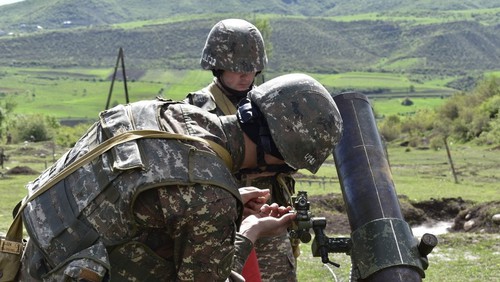 Армянские солаты. Фото пресс-службы Минобороны Армении, http://www.mil.am/ru/news/7826