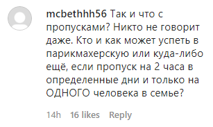 Скриншот комментария к заявлению Кадырова о массовой поддержке карантина жителями Чечни, https://www.instagram.com/p/CA5s-B6Dtjx/