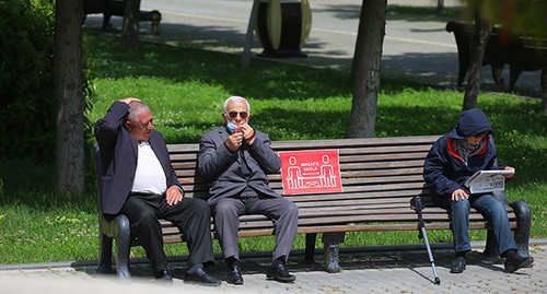 Жители Баку. Май 2020 г. Фото Азиза Каримова для "Кавказского узла"
