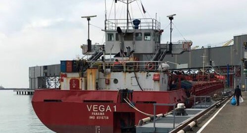 Теплоход Vega 1 в порту Туапсе. Фото пресс-службы РПСМ