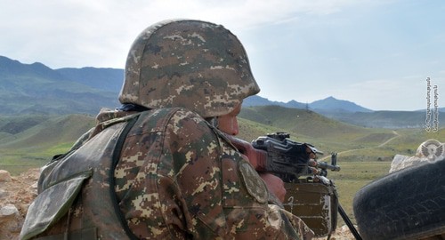 Солдат армии защиты Карабаха. Фото пресс-службы МО Армении 