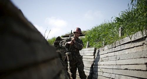 В зоне конфликта в Нагорном Карабахе. Фото REUTERS/Staff