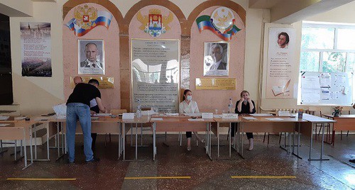 Участок для голосования в Махачкале. Фото Олега Ионова для "Кавказского узла". 