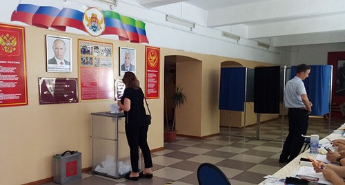 Избирательный участок. 1 июля 2020 г. Фото Расула Магомедова для "Кавказского узла"
