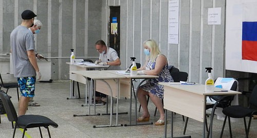 Избирательный участок. 1 июля 2020 года. Фото Татьяны Филимоновой для "Кавказского узла".