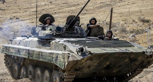 Военная техника Армии обороны Карабаха. Фото пресс-службы МО Армении http://www.mil.am/hy/news/8059