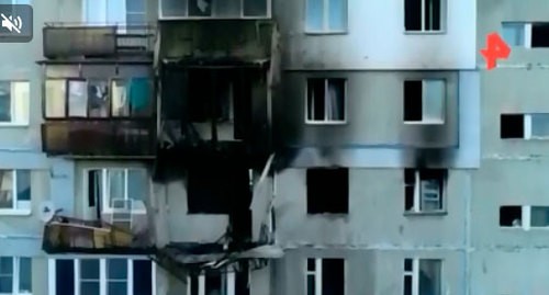 Последствия взрыва газа в селе Шалушка в Кабардино-Балкарии. Кадр видео пресс-службе регионального управления МЧС