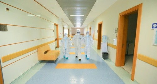 В больнице, где лечат пациентов с COVID-19. Фото Азиза Каримова для "Кавказского узла"