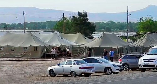 Лагерь в Кулларе. Стоп-кадр видео "Кавказского узла"