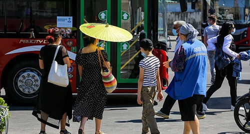 Жители Баку на улицах города. 31 июля 2020 г. Фото Азиза Каримова для "Кавказского узла"
