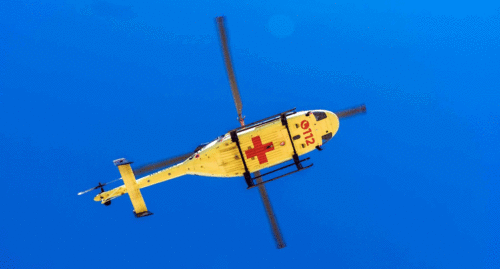 Медицинский вертолет выполняет рейс на Ставрополье. Фото пресс-службы губернатора СК