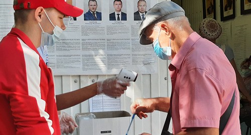 На избирательном участке в Краснодаре. 13 сентября 2020 года. Фото Анны Грицевич для "Кавказского узла".