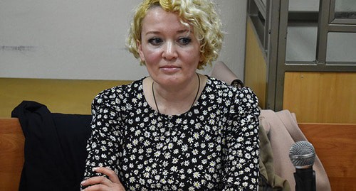Анастасия Шевченко в суде, март 2020 года. Фото Константина Волгина для "Кавказского узла"
