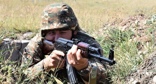 Военнослужащий армянской армии. Фото пресс-службы МО Армении 