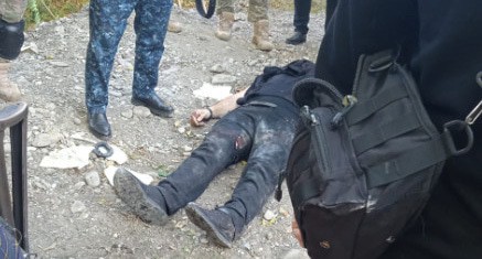 Предполагаемый боевик, убитый  в перестрелке с силовиками в Грозном. Фото: пресс-служба Национального антитеррористического комитета 