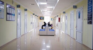 Больничный коридор. Фото пресс-службы минздрава Чечни