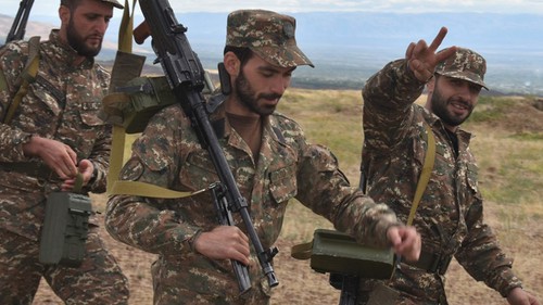 Армянские военные. 11 октября 2020 года. Фото пресс-службы Минобороны Армении, https://www.mil.am/ru/news/8521
