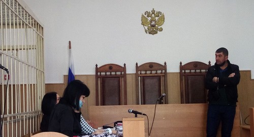Адвокат Ирина Хурзокова (слева) в зале суда во время заседания. 30 октября 2020 г. Фото Людмилы Маратовой для "Кавказского узла"