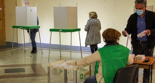 Избирательный участок в Тбилиси 31.10.2020. Фото Инны Кукуджановой для "Кавказского узла"