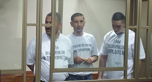 Осужденные по делу "Хизб ут-Тахрир"*, 3 ноября 2020 года. Фото Константина Волгина для "Кавказского узла"