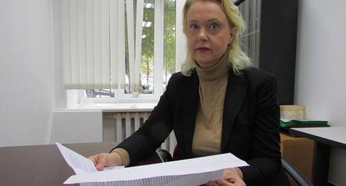 Адвокат супругов Коверченко Анна Яковенко. Волгоград, 6 ноября 2020 г. Фото Вячеслава Ященко для "Кавказского узла"