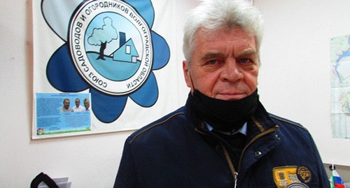 Председатель областного союза садоводов Петр Козлов. Волгоград, 6 ноября 2020 г. Фото Вячеслава Ященко для "Кавказского узла"