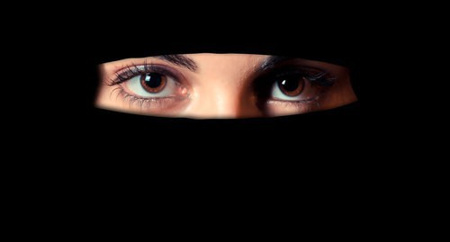 Женщина в платке. Фото Геральт https://pixabay.com/illustrations/the-niqab-religion-woman-muslim-1621517/
