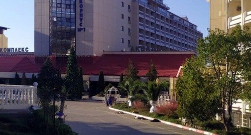 Территория санатория "Аквалоо" в Сочи. Фото Светланы Кравченко для "Кавказского узла"