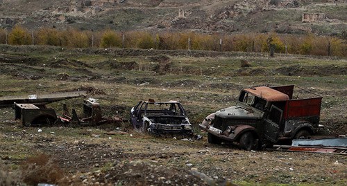 На месте боев в Нагорном Карабахе. Декабрь 2020 г. Фото Азиза Каримова для "Кавказского узла"