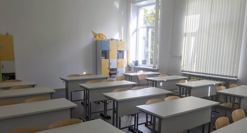 Пустой школьный класс. Фото Нины Тумановой для "Кавказского узла"