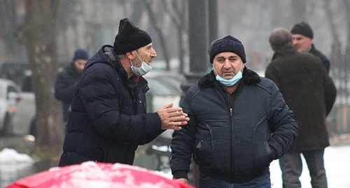 Участники акции протеста в Ереване. 23 декабря 2020 г. Фото Тиграна Петросяна для "Кавказского узла"