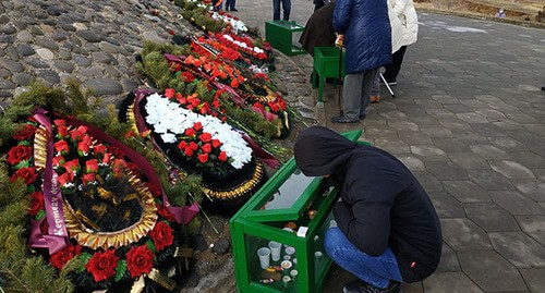 Жители Калмыкии отметили день депортации. Элиста, 29 декабря 2020 г. Фото Бадмы Бюрчиева для "Кавказского узла"