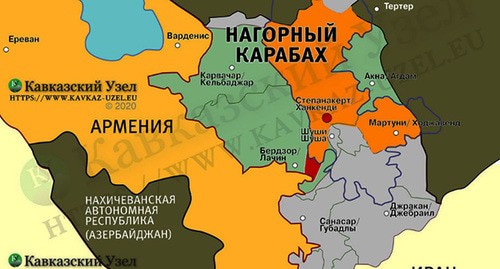 Карта Нагорного Карабаха. "Кавказский узел" https://www.kavkaz-uzel.eu/articles/356336/
