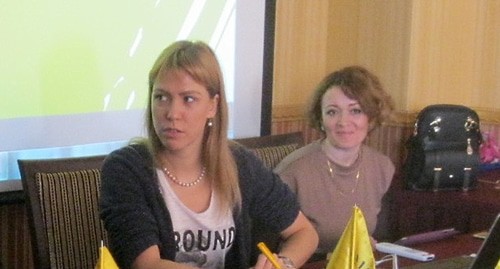 Мария Баронова (слева) и Анастасия Шевченко, 2017 год. Фото Фото Константина Волгина для "Кавказского узла"