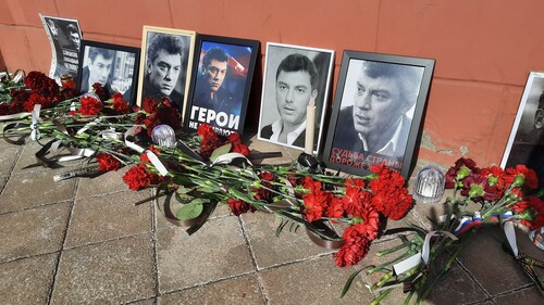 Стихийный мемориал памяти Бориса Немцова в Краснодаре. 27 февраля 2021 года. Фото Анны Грицевич для "Кавказского узла".
