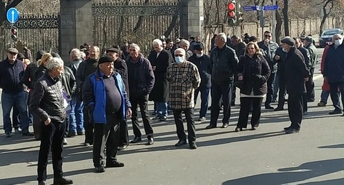 Участники протестов в Ереване. 14 марта 2021 года. Фото Армине Мартиросян для "Кавказского узла".