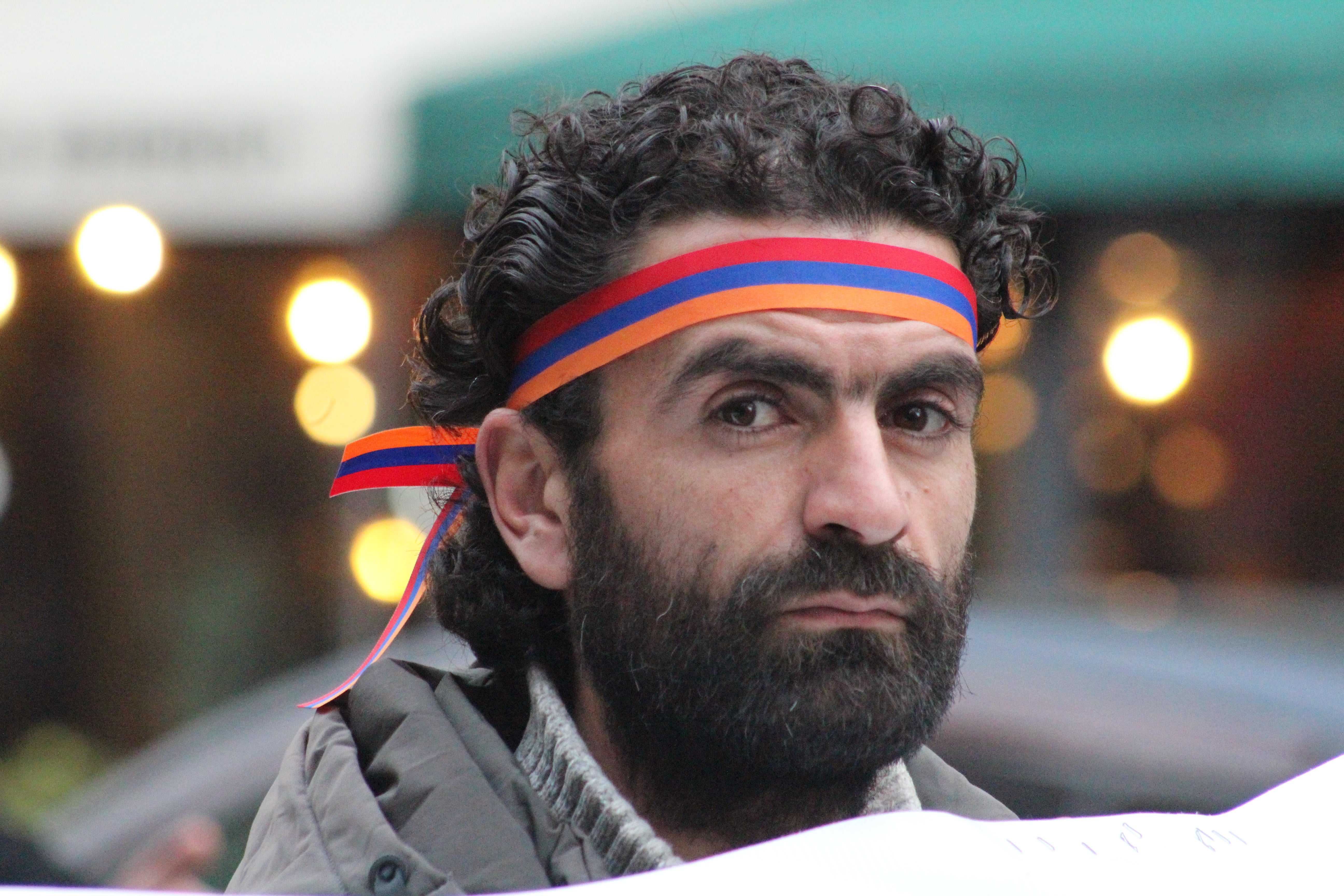 Участник митинга "Национально-демократического полюса" в Ереване 20 марта 2021 года. Фото Тиграна Петросяна для "Кавказского узла"
