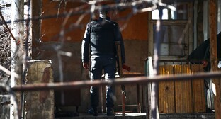 Сотрудник полиции Азербайджана в Нагорном Карабахе. Фото Азиза Каримова для "Кавказского узла" 