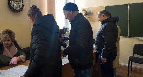 Избирательный участок в Абхазии, март 2020 года. Фото Анны Грицевич для "Кавказского узла".
