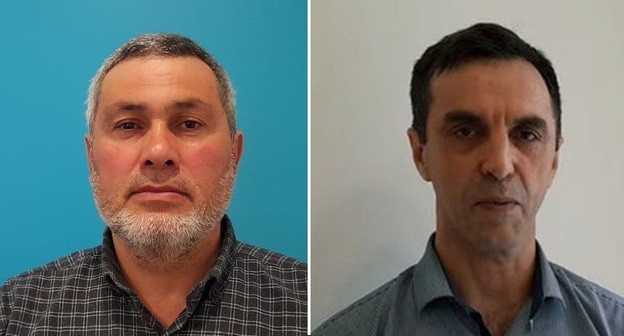 Эдуард Атаев (слева) и его помошник Мурад Мунапов. Фото: Штаб Навального в Махачкале / Facebook, 
https://www.youtube.com/watch?v=dOw7TyPR-UM. Коллаж "Кавказского узла"