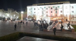 Центральная площадь Махачкалы, 21 апреля 2020 года. Фото Малика Бутаева для "Кавказского узла".