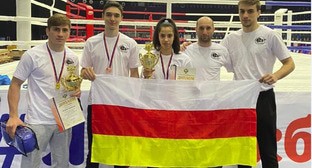 Участники чемпионата России по кикбоксингу. Фото: пресс-служба министерства физической культуры и спорта Северной Осетии.