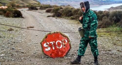 Азербайджанский пограничник. Декабрь 2020 г. Фото Азиза Каримова для "Кавказского узла"