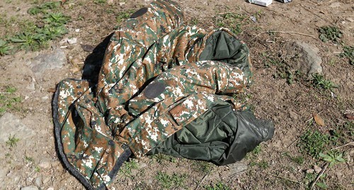 Одежда армянского солдата. Фото Азиза Каримова для "Кавказского узла"