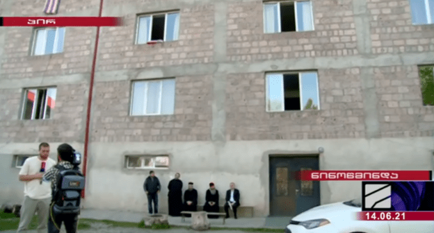 Здание интерната для сирот в Ниноцминде. Стоп-кадр репортажа телекомпании "Рустави 2".