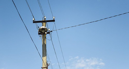 Электрический столб. Фото Елены Синеок для "Кавказского узла"