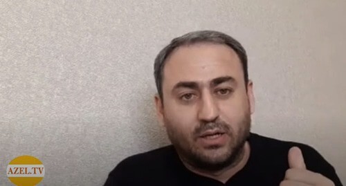 Журналист Афган Садыгов. Фото: скриншот видео Azel tv https://www.youtube.com/watch?v=yNwWuK1CoIQ
